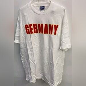 Team Edition Apparel Germany Logo Blue T Shirt Size L New MSRP $35